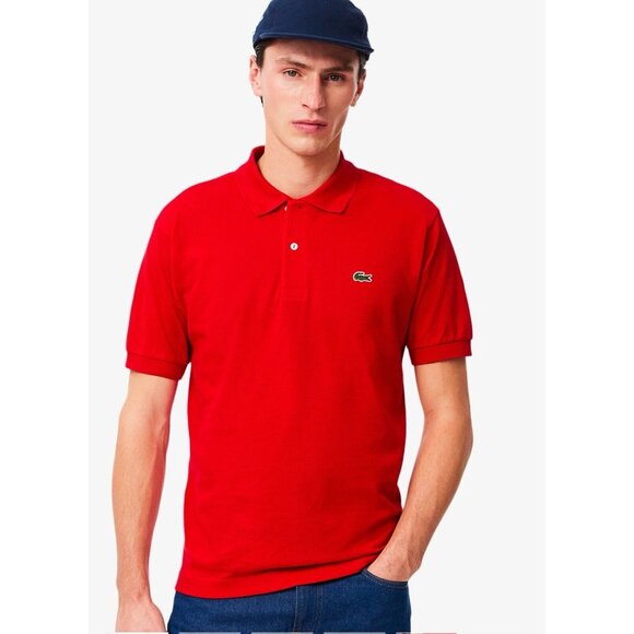 Lacoste Polo Shirt Short Sleeve Red SZ XL - Picture 3 of 16
